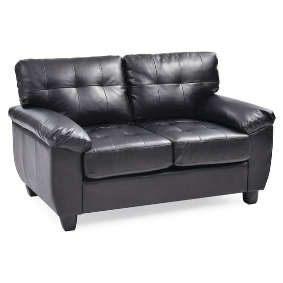 Glory Furniture Gallant Loveseat in Black Color