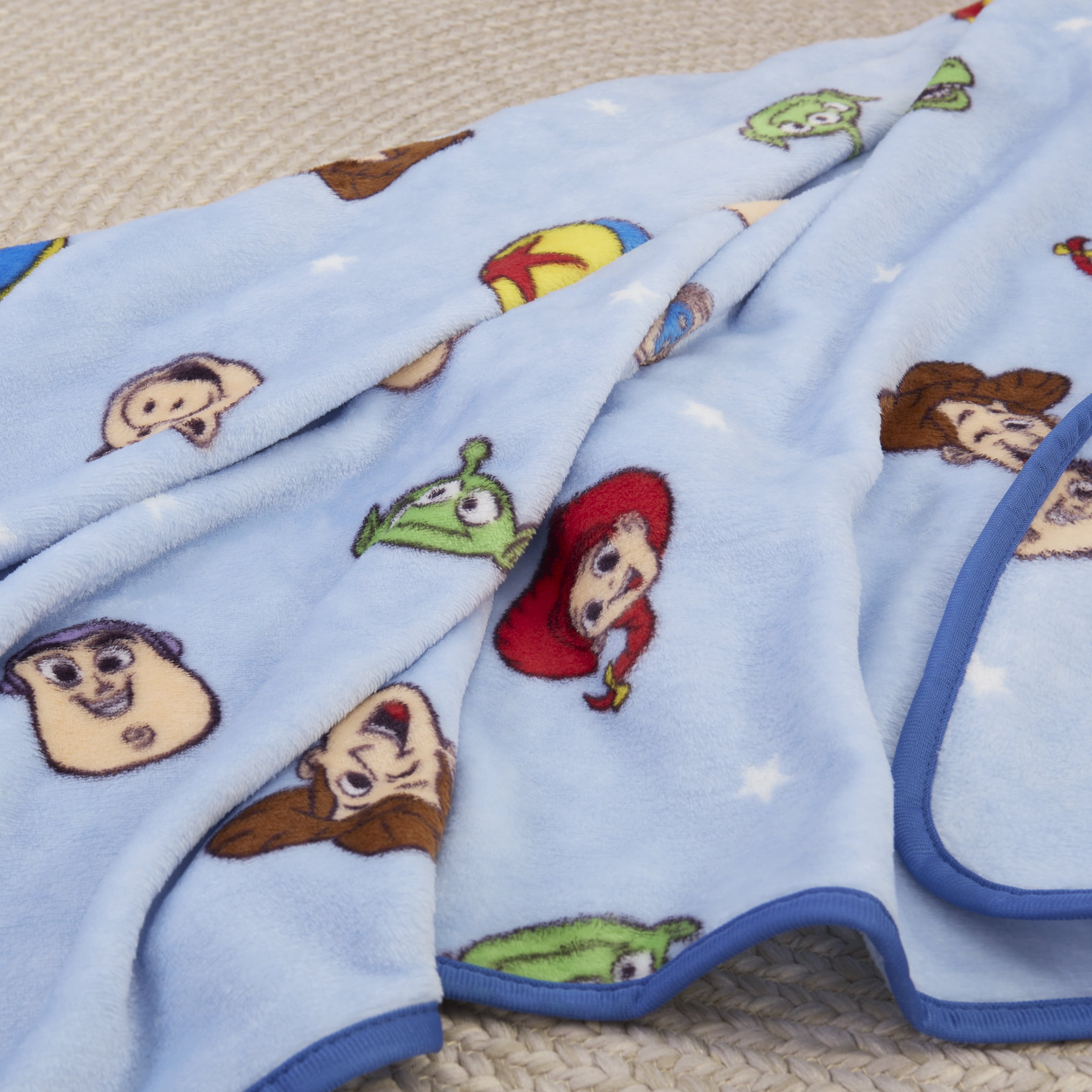 Disney Toy Story Toddler Blanket, Blue, 40"x50", Boy or Girl