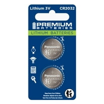 Premium Batteries Panasonic CR2032 3V Child Safe Lithium Coin Cell (2 Count)