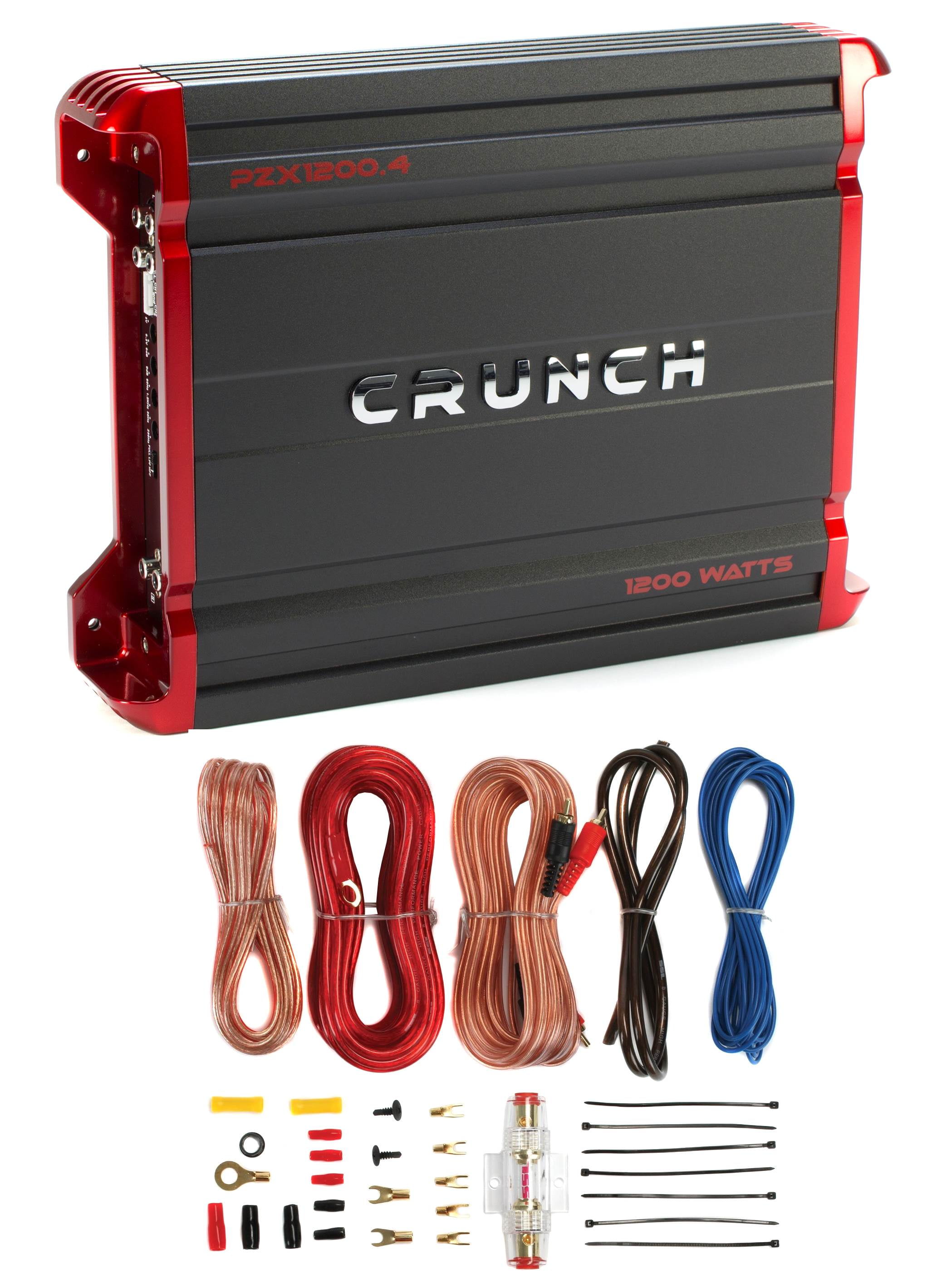 Crunch PZX1200.4 1200 Watt 4 Channel Car Amplifier Power Stereo Amp