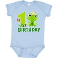 thumbnail image 3 of Inktastic 1st Birthday Prince Frog Boys Baby Bodysuit, 3 of 5