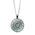 thumbnail image 5 of Vintage Alloy Acrylic Watch Dial Pendant Necklace For Women, 5 of 6