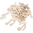 thumbnail image 3 of Miangastore 30 Pcs Notes de Musique Découpes Notes de Musique Tranches en Bois Vierges Bricolage, 3 of 9
