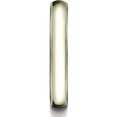 thumbnail image 3 of Mens 14K Yellow Gold, 4.0mm Traditional Dome Oval Wedding Band with Milgrain (sz 5.5), 3 of 3