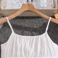 thumbnail image 6 of Ruyang Teen Girls Sundress Spaghetti Strap Ruffle A-line Dresses Swing Summer Lightweight Solid Beach Vacation Jumper Dresses, 6 of 8