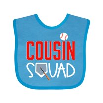 Inktastic Cousin Squad Baseball and Bat Boys or Girls Baby Bib
