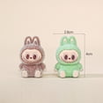 thumbnail image 3 of Figura Labubu serie de dibujos animados Mini flocado exquisita muñeca bonita regalo caja ciega colgante accesorios decoración juguetes Kawaii regalo, 3 of 5