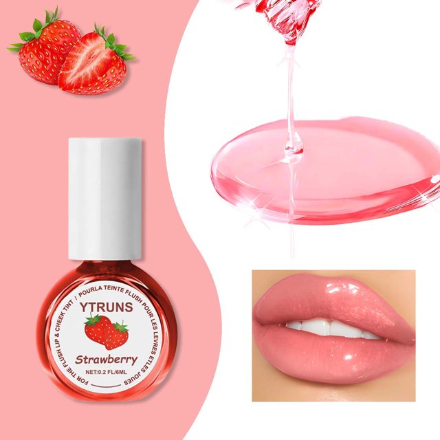 XWSHYW Lápiz Labial Pureness Fruit Lip Oil y Lip Hidratan E Hidratan Los Labios Transparentes Dándoles Una Apariencia 6Ml