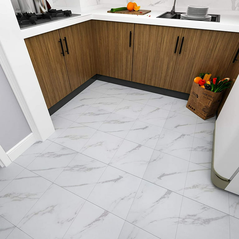 white marble tile