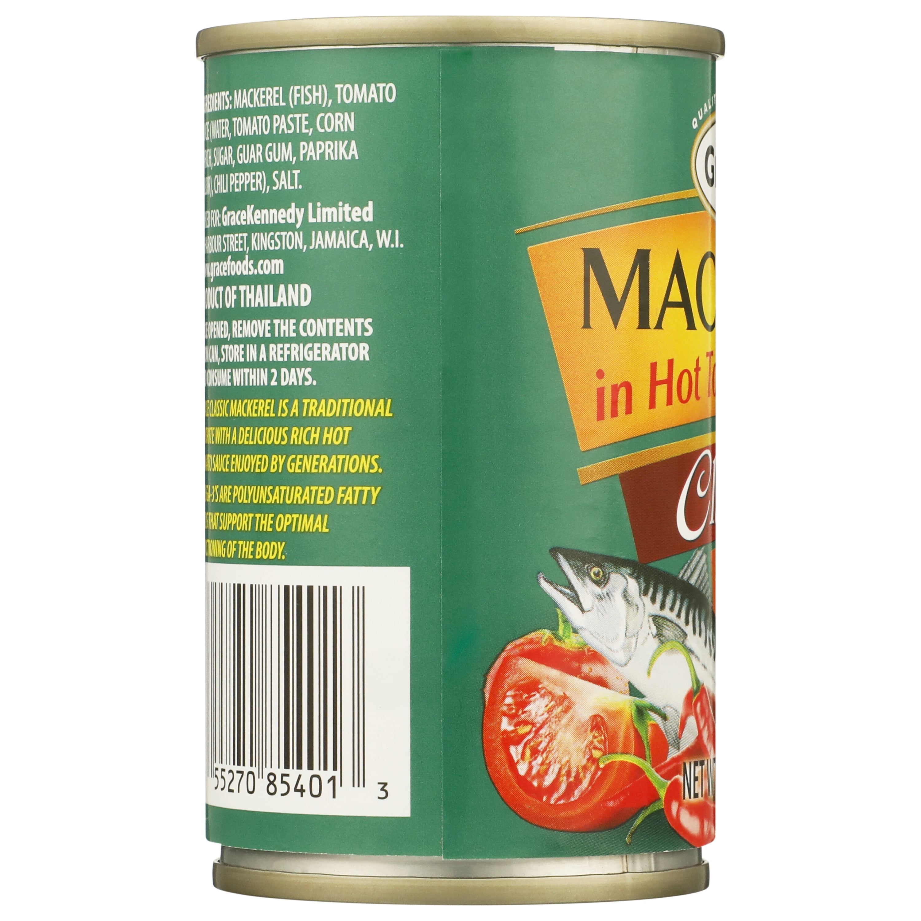 (10 pack) Grace Hot & Spicy Mackerel in Tomato Sauce, 5.5 oz