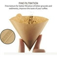 thumbnail image 1 of Coffee Filters  100 Count 2-4 Cups Natural Paper Filters  Compatible With And  No.2 Size Pour Over Drippers (Unbleached，100), 1 of 7