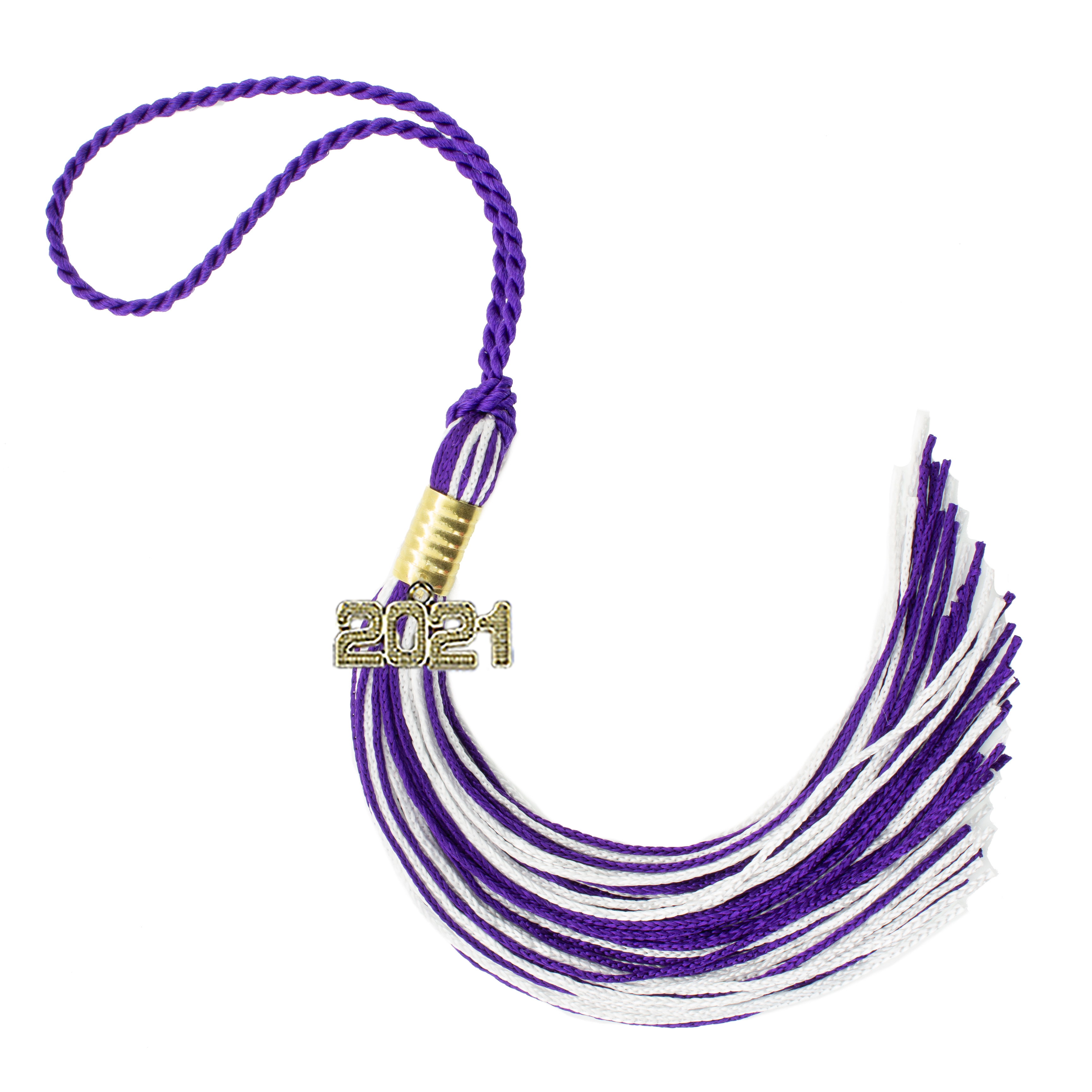 Graduation Tassel 2021 Purple / White Tassel Depot Brand