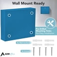 thumbnail image 2 of Caja de sugerencias de metal Adir Corp 30 x 8 x 25 cm con cerradura, azul, 2 of 9