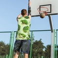thumbnail image 5 of Naloa Broccoli 3 Basketball Jersey Reversible Men's Mesh Athletic Sports Shirts Training Practice S-4XLLarge, 5 of 6