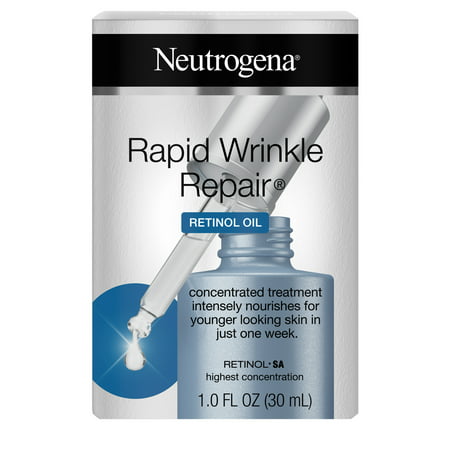 Neutrogena Rapid Wrinkle Repair Retinol Oil Serum for Dark Spots, 1.0 fl. (Best Treatment For Age Spots And Wrinkles)