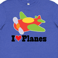 thumbnail image 4 of Inktastic I Love Planes Cute Airplane Youth T-Shirt, 4 of 5