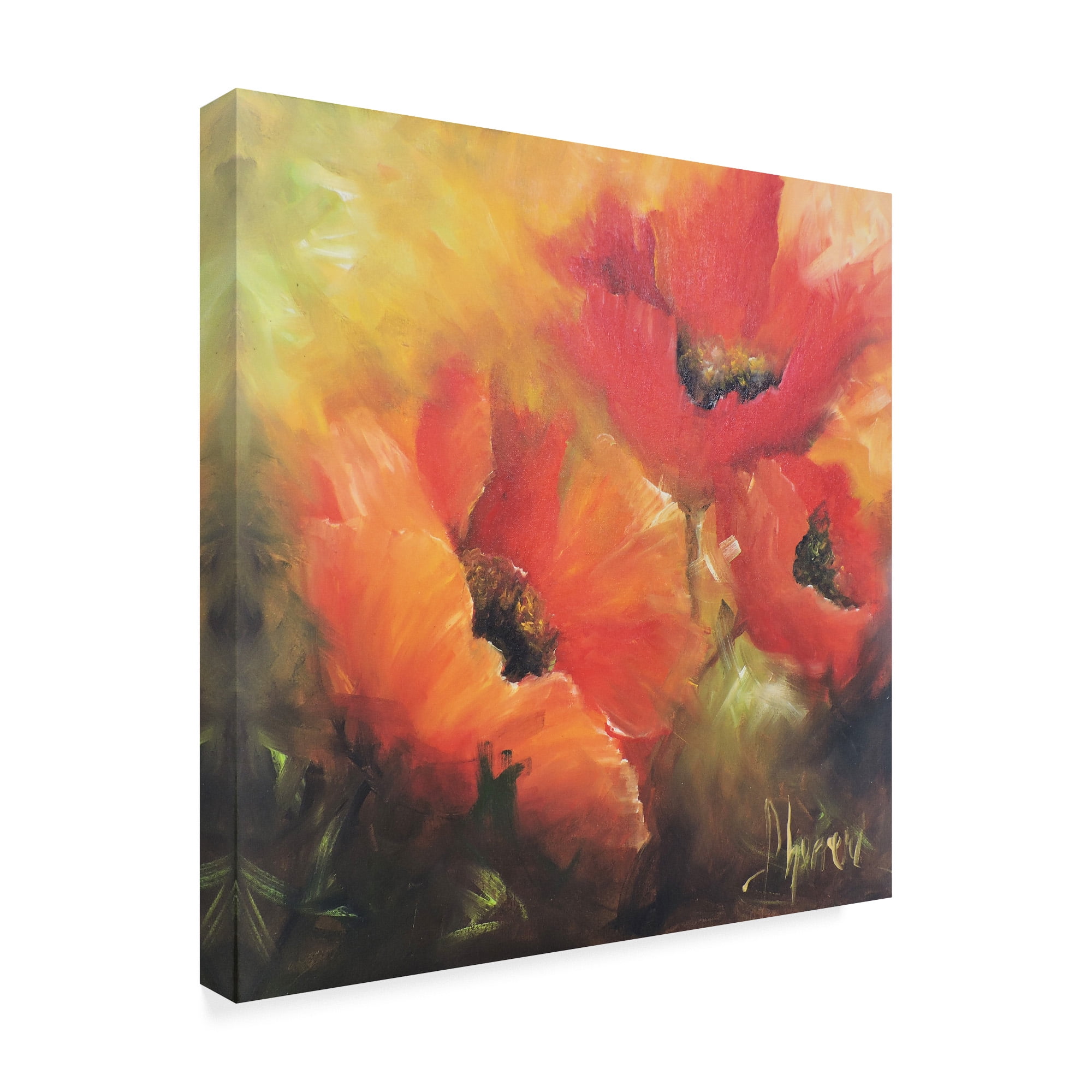 Trademark Fine Art 'En Rojos' Canvas Art by Leticia Herrera