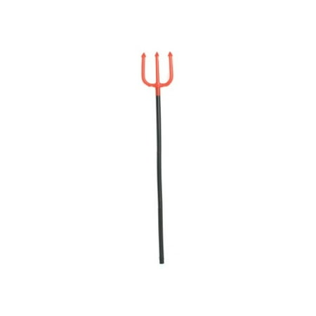 Costume Accessory Red And Black Plastic Devil Pitchfork Toy Trident Weapon