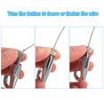 thumbnail image 4 of Unique Bargains Crochets et Fils pour Rail Photo, Kit de Fils en Acier Inoxydable de 1,64 Pieds, Argent, 4 of 5