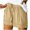 Khaki, variant on Womens Shorts Plus Size Casual Drawstring Elastic Waist Loose Cotton Shorts Sport Pants with Pockets