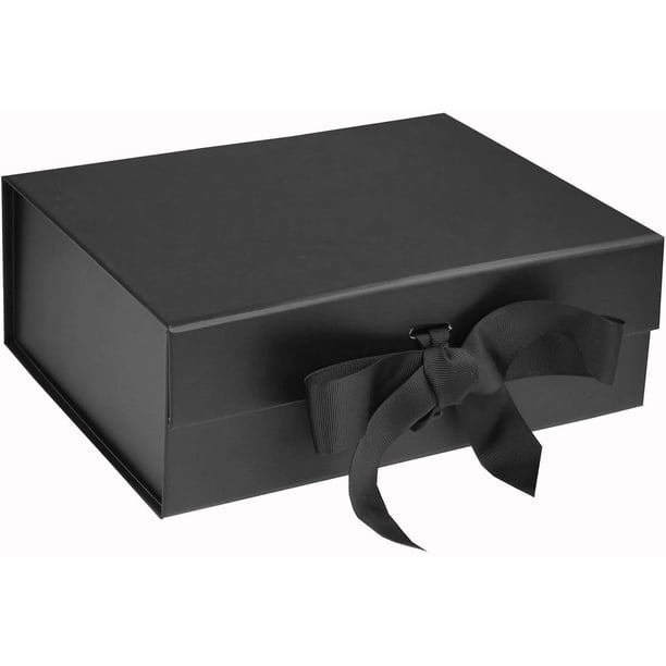 2 Pcs Plegable Magnética Caja de Regalo (40x30x14cm) con Cinta, Cajas de Cartulina para Boda, Cumpleaños, Fiesta, Festivales