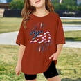 thumbnail image 2 of FYDUU T-Shirts Filles 4 Juillet T-Shirts Été T-Shirts Oversize T-Shirts Graphiques Jour de l'Indépendance T-Shirts Col Rond Manches Courtes T-Shirts Décontractés Hauts T-Shirts Élégants, 2 of 4