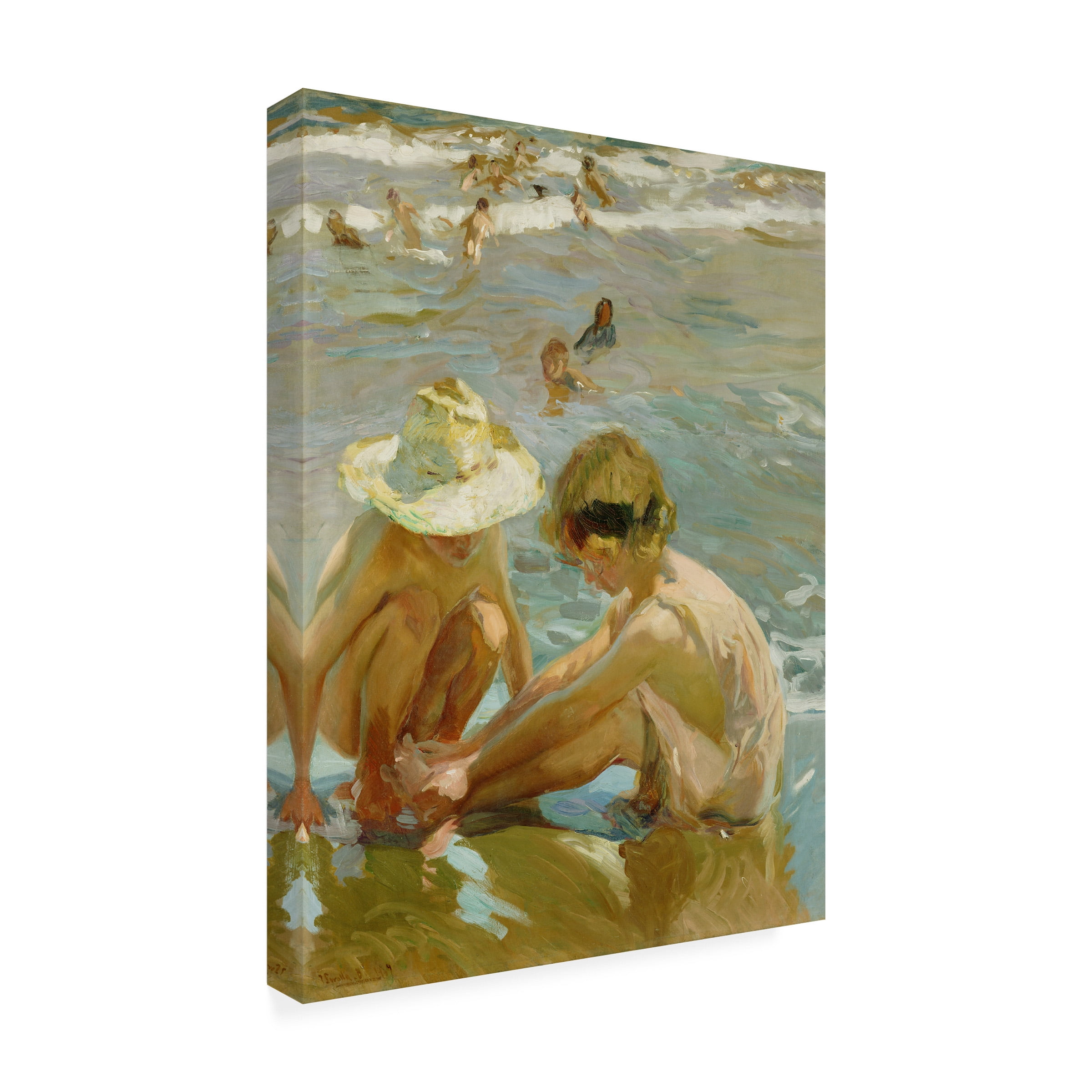 Joaquin Sorolla 'The Wounded Foot' Canvas Art