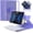 Purple, variant on iPad Pro 12.9 6th/5th/4th Generation Case with Keyboard(2022/2020/2021), 360°Smart Protective Folio Cover with Magnetic Detachable Wireless Keyboard, Built-in Pencil Holder (Pink)