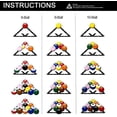 thumbnail image 5 of 6Pcs Magic Ball Rack Holder Sheet Billiards Triangle Cue Accessories For Magic Ball Rack 8, 9, And 10 Ball Combo Pack And Snooker, 5 of 5