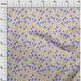 thumbnail image 3 of oneOone Silk Tabby Purple Fabric Floral Craft Projects Decor Fabric Printed By The Yard 42 Inch Wide, 3 of 4