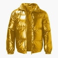 thumbnail image 5 of Vedolay Parka Jacket Men Solid Color Causal Winter Warm Thicken Overcoat Yellow,4XL, 5 of 5