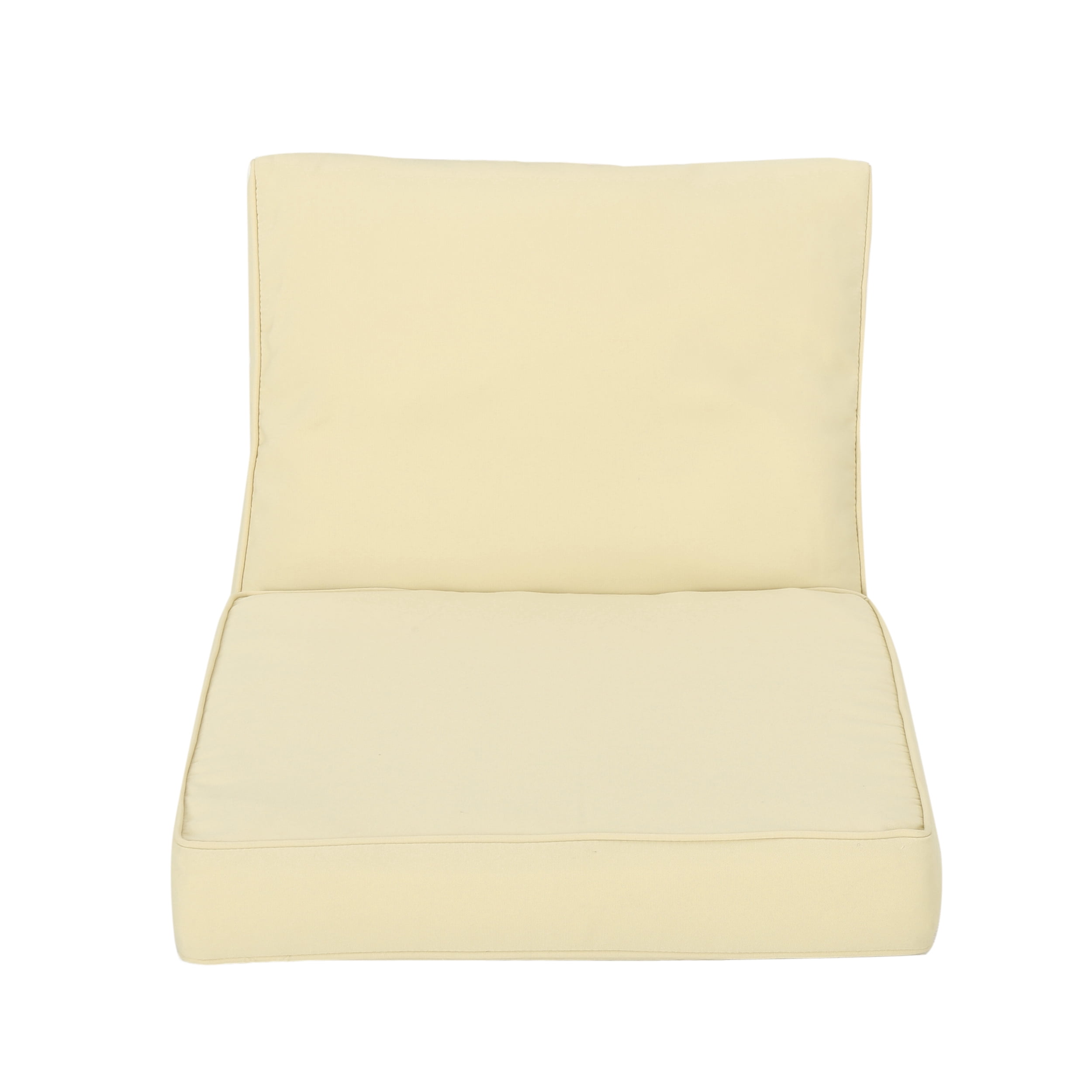 Noble House Hopewell Outdoor Fabric Club Chair Cushions in Cream