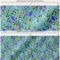 thumbnail image 2 of Soimoi Green Cotton Poplin Fabric Artistic Leaf & Floral Decor Fabric Printed Yard 42 Inch Wide, 2 of 7