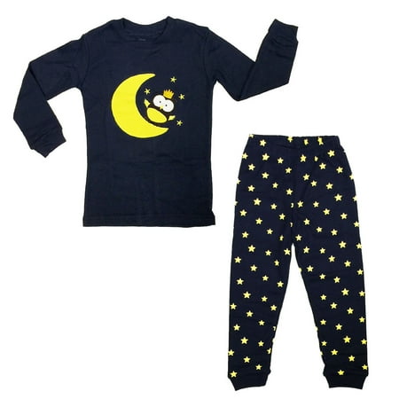 

Dabuyu Moon & Owl Children s Pajamas 3T - 4T