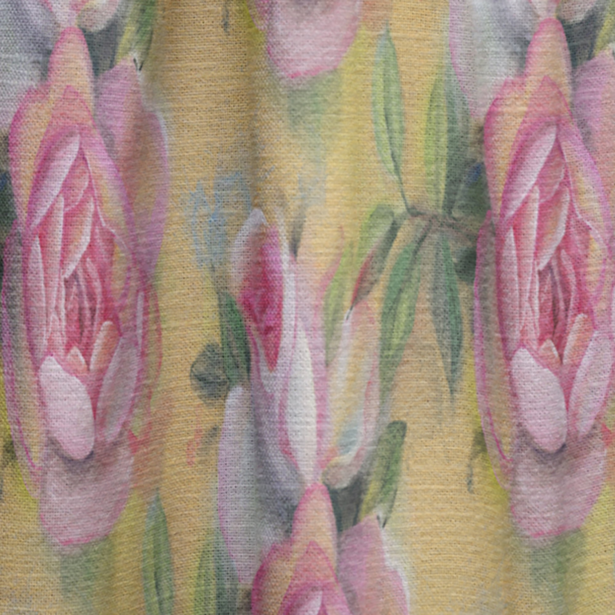 Designart 'Watercolor Pink Roses' Mid-Century Modern Curtain Panel