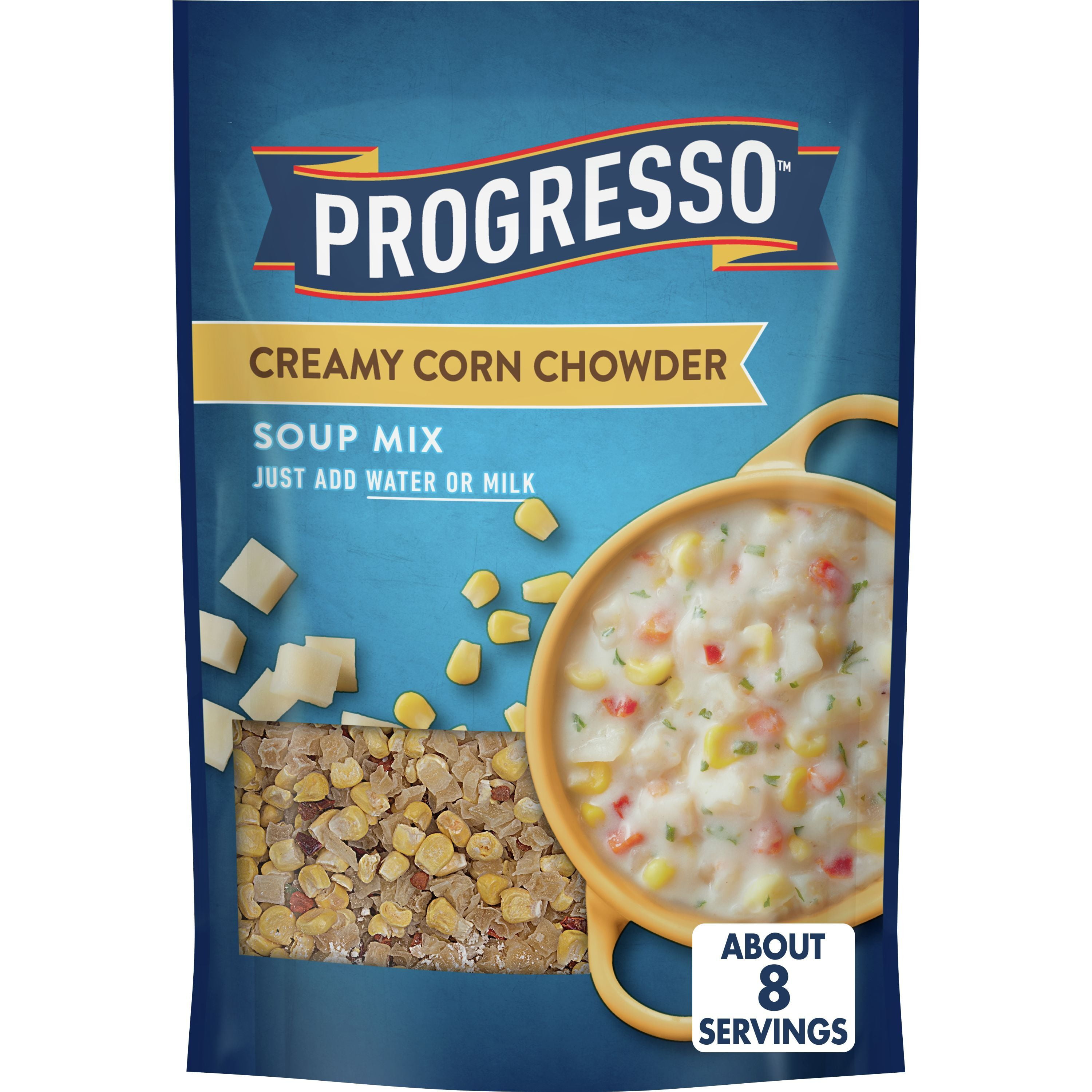 Progresso Creamy Corn Chowder Dry Soup Mix, Family Size, 8 oz ...