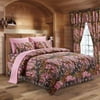 Regal Comfort 8pc Queen Size Woods Pink Camouflage Premium Comforter, Sheet, Pillowcases, and Bed Skirt Set Camo Bedding Set For Hunters Cabin or Rustic Lodge Teens Boys and Girls