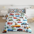 thumbnail image 2 of Feelyou Construction Truck Twin Comforter Sets, Cartoon Excavator Bedding Set, 2pcs, 2 of 8