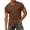 Brown, variant on Men's V Neck T Shirt Short Sleeve Chest Pocket Casual Tee Soft Breathable Top for Summer Daily Wear