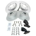 thumbnail image 2 of TRQ Brake Pad & Coated Rotor Kit w/Fluids Ceramic Front Rear w/Fluids for Nissan BKA22932 Fits select: 2007-2012 NISSAN ALTIMA, 2013 NISSAN ALTIMA 3.5S/3.5SV/3.5SL, 2 of 6