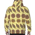 thumbnail image 7 of Kdxio Bohemia Print Mens Casual Hooded Collar Drawstring Hoodies Pullover Sweatshirts Casual Long Sleeve Shirts-3X-Large, 7 of 7