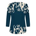 thumbnail image 4 of Fiudx Ofertas Flash Artículos En Oferta Blusa de Manga 3/4 a La Moda para Mujer, Camiseta Estampada, Top Informal, 4 of 5