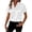 Blue, variant on Womens 3/4 sleeve Plus Size Round Neck Tops Fashion Sparkle Glitter Blouses Loose Party Short Sleeve Shirts