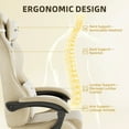 thumbnail image 2 of Huracan Velvet Fabric Gaming Chair High Back Computer Chair with Footrest and Lumbar Cushion Ergonomic PC Gamer Chiar for Adults Racing Video Gaming Chair for Home Office,Beige, 2 of 9