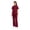 Red-120228AA, variant on Scrubs Sets for Women Nurse Uniform Jogger Suit Stretch Top & Pants Women Scrubs Set