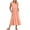 Pink-B, variant on QUYUON Womens Spaghetti Strap Midi Dress with Pockets Summer Sleeveless Square Neck Tank Dresses Pleated A-Line Ruffle Hem Flowy Loose Casual Beach Dresses Tshirt Mid-Length Dress Army Green-A M