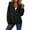 Black, variant on Lightweight Rain Jacket for Women Solid Hooded Waterproof Windbreaker Jacket Packable Outdoor Hiking Full Zip Casual Outerwear with Adjustable Hem