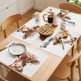 thumbnail image 5 of Cute Cow Placemats Set of 2, Welcome Non-Slip Place Mats Washable Table Mats for Kitchen Dining Table Decorations Indoor/Outdoor, 5 of 9