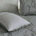 thumbnail image 3 of EastVita Grey Duvet Cover King Size, 3 Pieces Branches Tufted Embroidery Shabby Chic Duvet Cover Set for All Seasons, Grey, 3 of 8