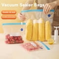 thumbnail image 2 of Hioecau 10 Pcs Sacs de Scellage sous Vide Réutilisables Qualité Alimentaire Sans BPA Résistants aux Fuites Sacs de Rangement sous Vide Portables Faciles à Utiliser, 2 of 8